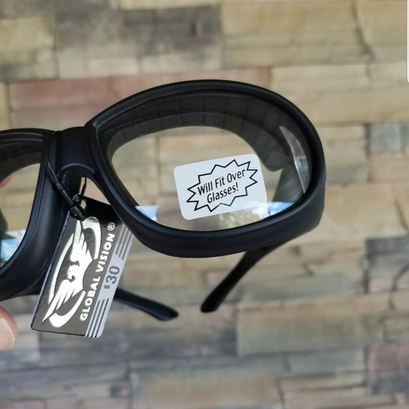 Men Motorcycle Z87 glasses Clear Men Motorcycle Z87 glasses Clear - Picture 6 of 7